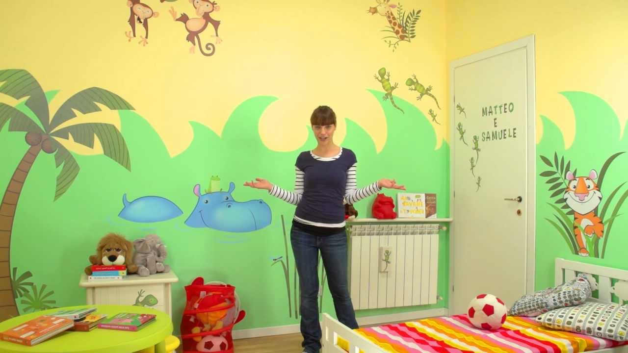 Decorazioni per la cameretta come una giungla parte 2: applicare ...