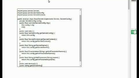 Servlets - GenericServlet