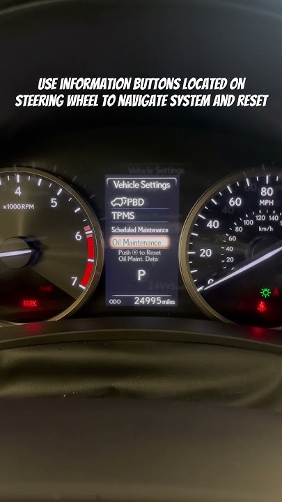2021 Lexus NX300 Oil Maintenance Reset Procedure - YouTube