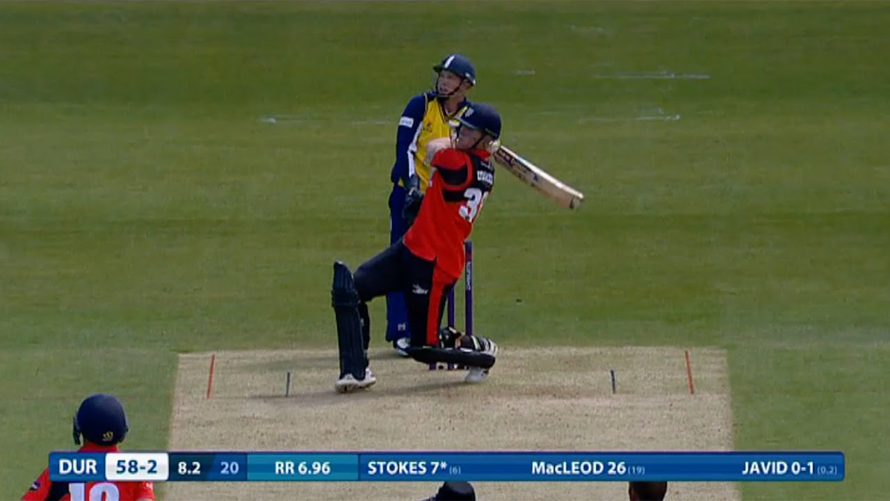 Ben Stokes hits 40 - Durham Jets v Birmingham Bears - NatWest T20 Blast