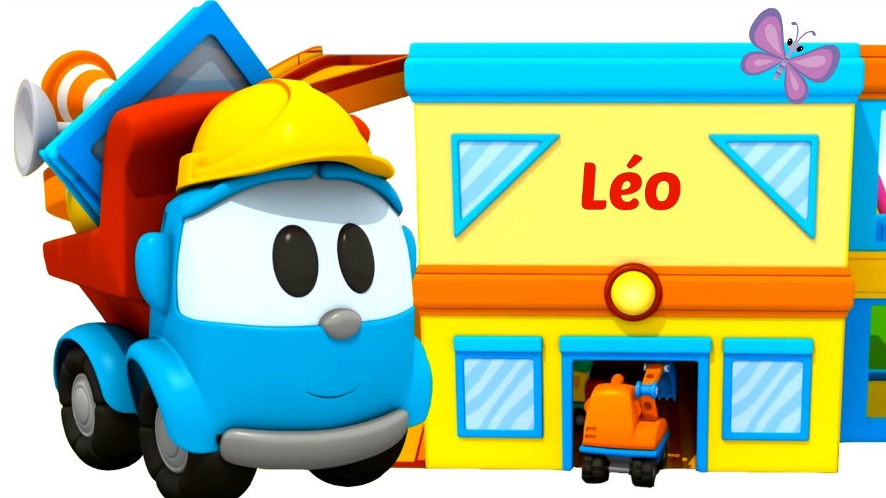 Coleção de desenhos animados. Léo o caminhão curioso. Animação