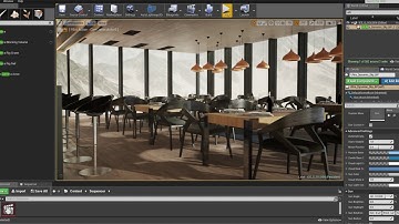 Unreal Engine - Ice Q restaurant - DYNAMIC LIGHTING
