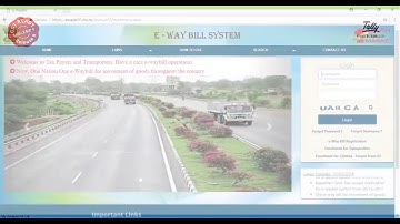 Learn in 4 minutes - How to generate e-way bills using Tally.ERP 9