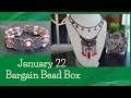 What I made with the January 2022 Bargain Bead Box Collection