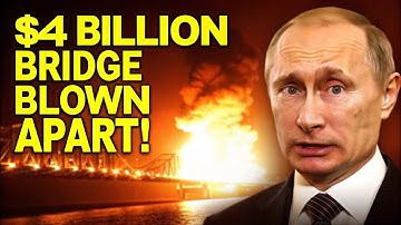 $4 Billion Russian Bridge Blown to Pieces on Live Camera! Putin Can’t Believe It!