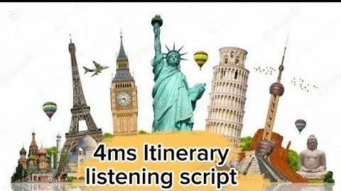 4ms : itinerary. Listening script for teachers and students