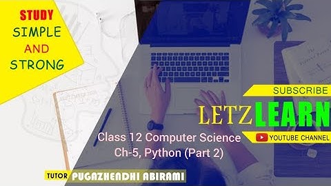 CLASS 12 COMPUTER SCIENCE CHAPTER-5 (PART-2 INPUT, OUTPUT FUNCTION, COMMENTS IN PYTHON) IN TAMIL