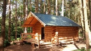 DIY: Building Off Grid Forest Hunting Log Cabin