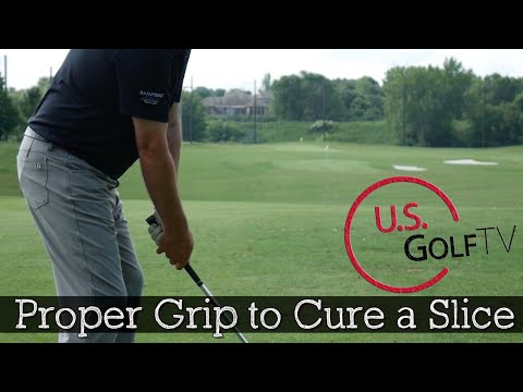 The Proper Golf Grip to Cure a Slice (How to Hold a Golf Club) The Proper Golf Grip to Cure a Slice (How to Hold a Golf Club)
