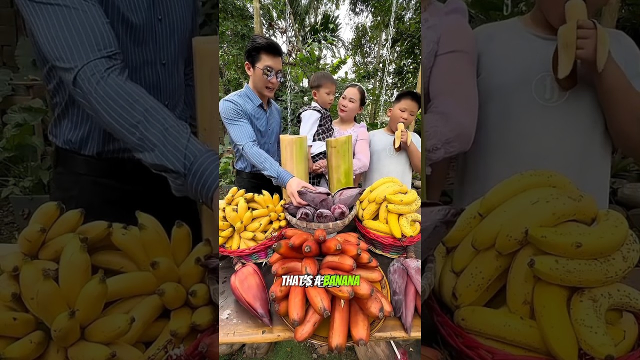 🍌🌸 Banana Feast & Garden Surprises! 💛👨‍👧‍👦