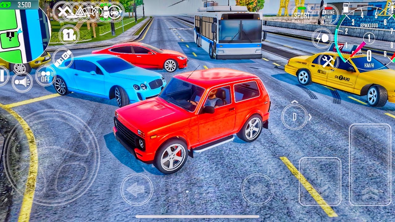 Driving School Simulator : Evo Lada Niva Car Game Gameplay