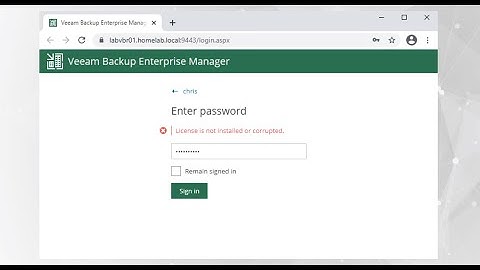 Veeam Enterprise Manager, License is not installed or corrupted: Easy Fix!