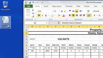 Saving a worksheet in Microsoft Excel 2010