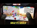 POCO X3 PRO - SOLO VS SQUAD FREE FIRE HANDCAM GAMEPLAY 🔥 - With 4 Finger CUSTOM HUD