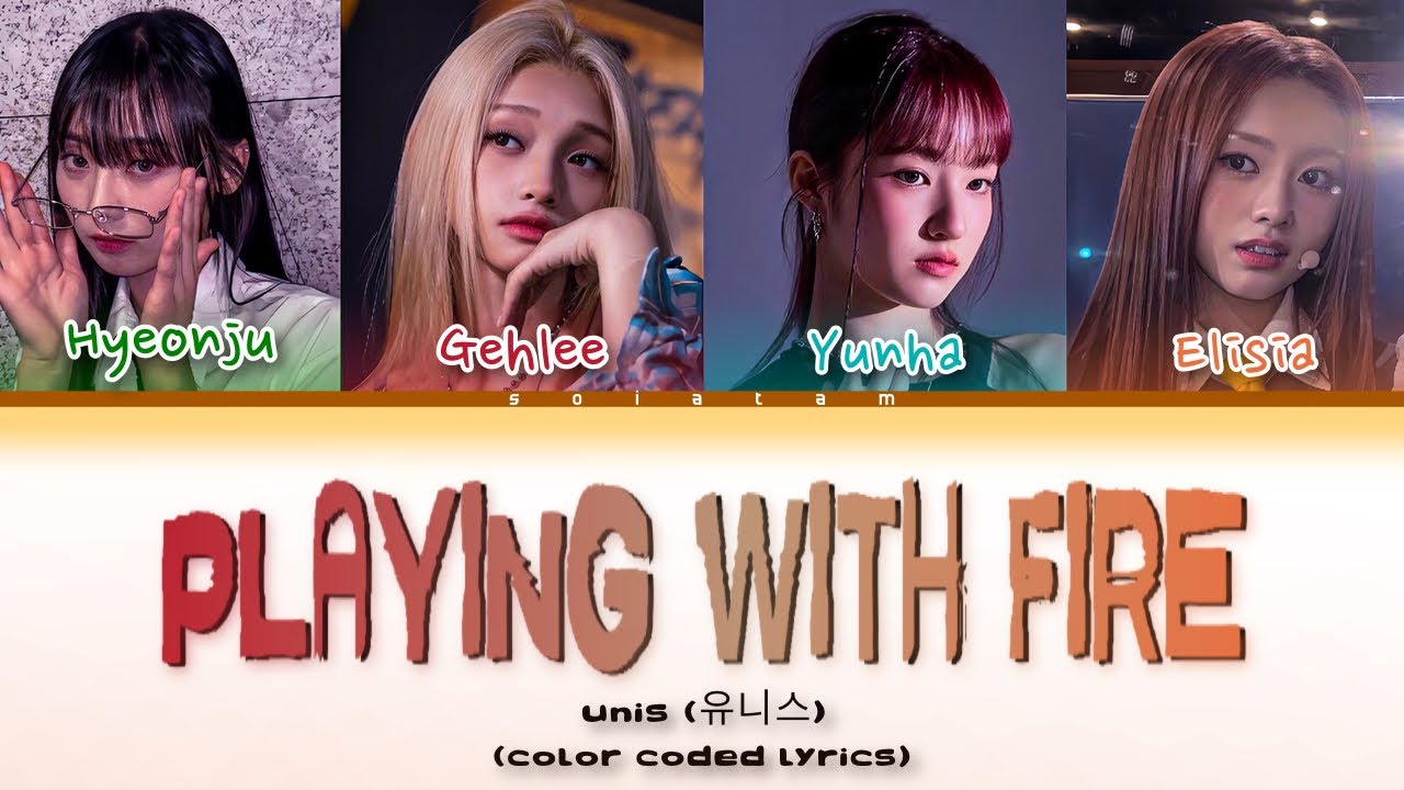 [AI COVER] UNIS – PLAYING WITH FIRE org. by BLACKPINK (Color Coded Lyrics) || REQUESTED!
