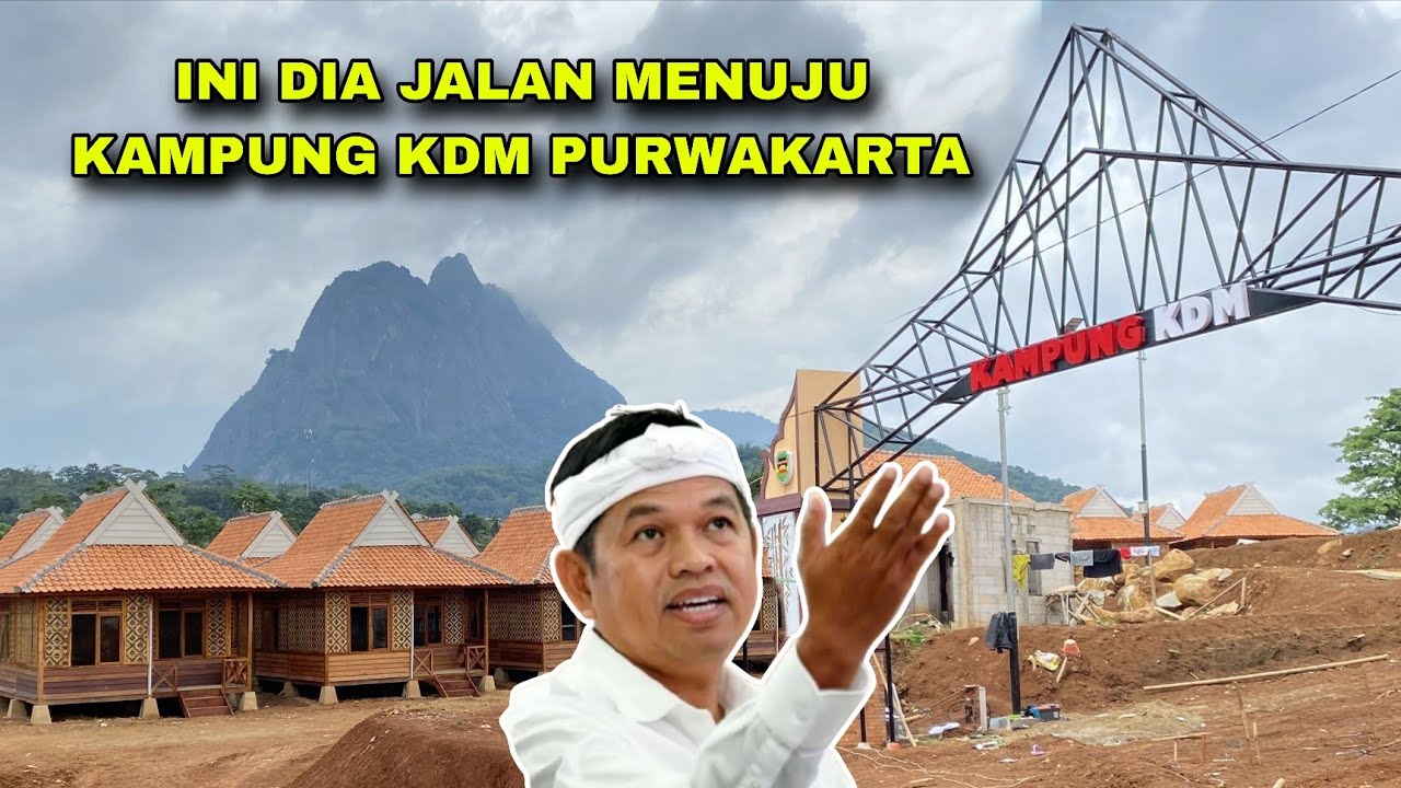 Jalan Menuju Kampung KDM Di Purwakarta , Kampung Viral Gagasan Kang Dedi Mulyadi