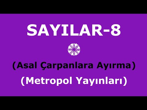 YÖS MAT-1(SAYILAR-8,Asal Çarpanlara Ayırma,Metropol Yayınları)