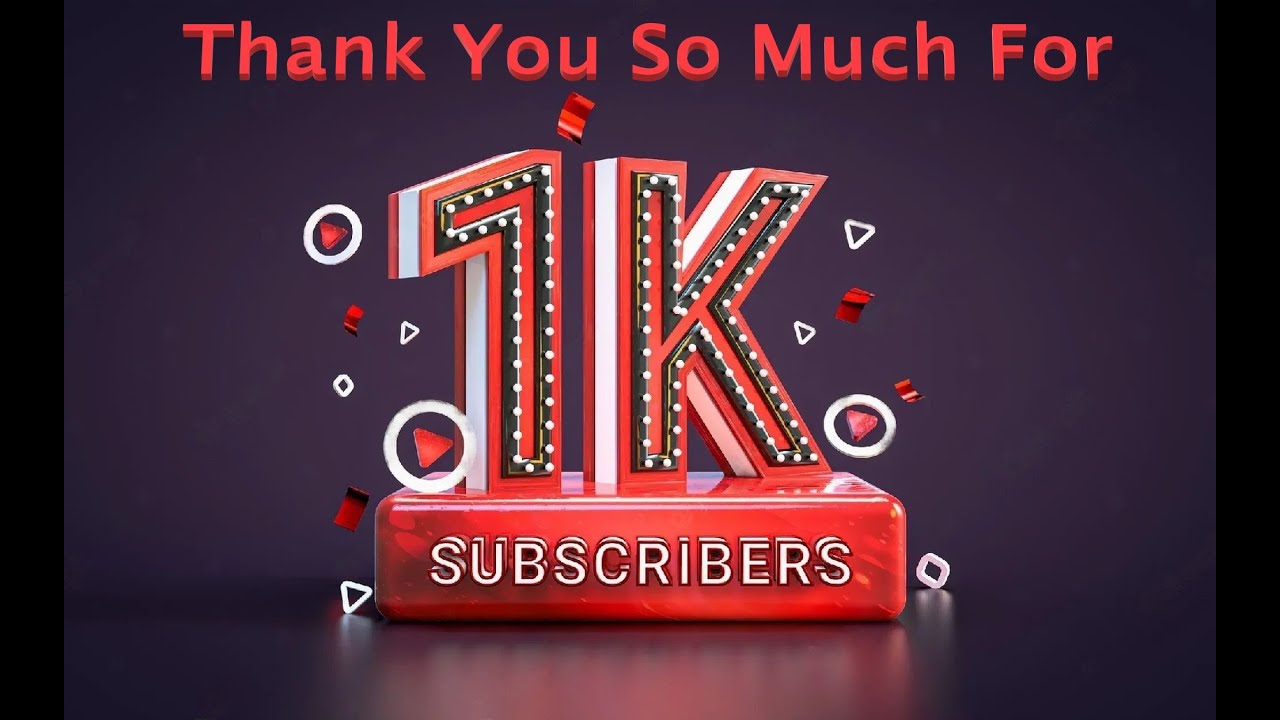 Thank You so Much For 1000 Youtube Family || Chill Stream - YouTube