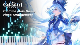 Fontaine Main Theme - Piano Arrangement (From the Genshin Live Symphony Performance)