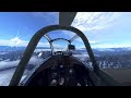 Ki-84 Combat Flight in VR Flight Simulator War Thunder 2k VR180