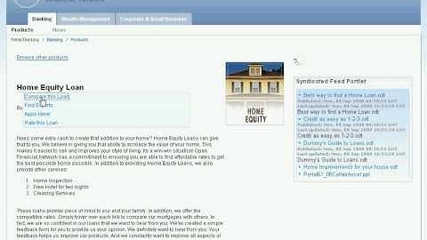 WebSphere Portal works for Banking - Part 1