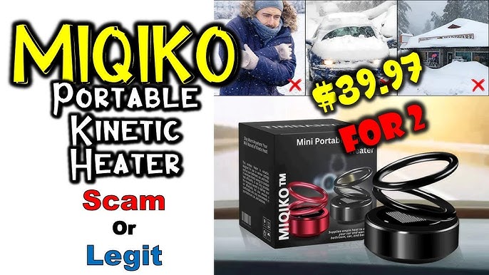 MIQIKO Portable Kinetic Molecular Heater, MIQIKO Kinetic Heater Upgrade,  Miqiko Portable Kinetic Heater, MIQIKO Kinetic Heater for Ehicles, Mini Portable  Kinetic Heater, Kinetic Mini Heater 