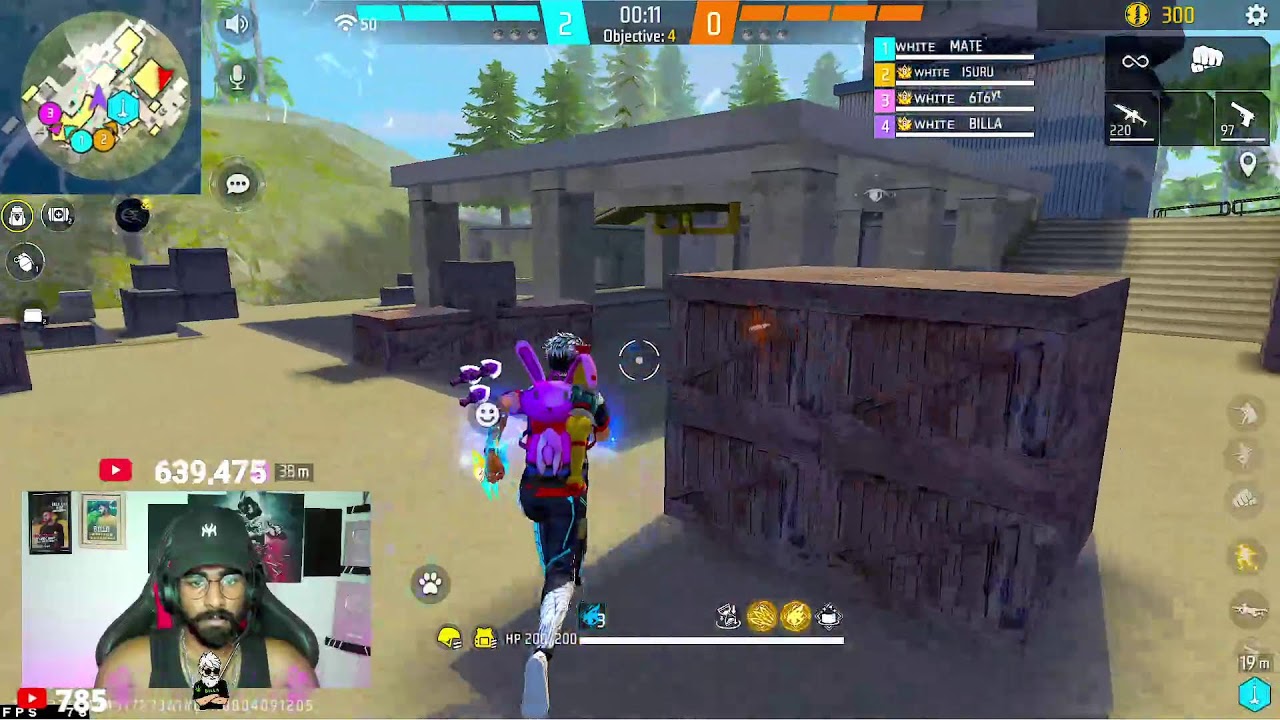 BILLA LIVE 12 -FREE FIRE LIVE STREAM - RUSH GAME PLAY 