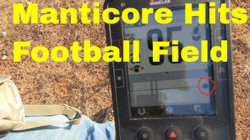Metal Detecting Minelab Manticore Football Field Coins were found