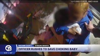 Sterling Heights police officer saves 1-year-old who was not breathing