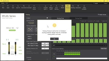 Autonics SFLA Muting Setting