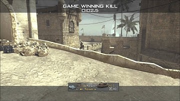(MW3)new trickshot Invisible Gun!
