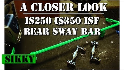 Lexus IS250 / IS350 Rear Sway Bar - SIKKY  Adjustable Sway Bar