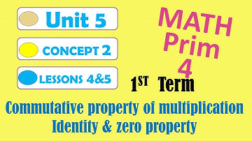 math grade_4 1st_term unit_5 lessons_4&5 (commutative, identity and zero property of multiplication)