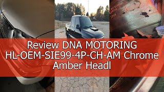 Review DNA MOTORING HL-OEM-SIE99-4P-CH-AM Chrome Amber Headlights Compatible with 99-07 Sierra Yukon