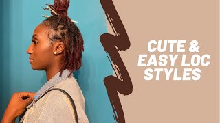 How To Style Short Locs  SUPER EASY!