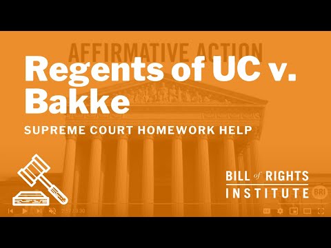 Video: Dalam kasus bakke (1978) Mahkamah Agung memutuskan demikian?