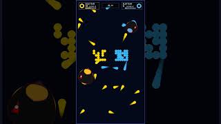 Gold vs Blue Hunter Battle - Marble Capture Race #shorts #games #pygame