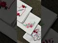 embroidery handkerchief | embroidery hanky design | embroidery gift |#diyembroidery #gift #giftideas