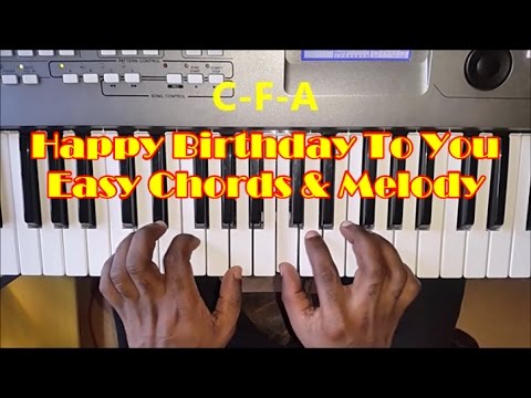 Happy Birthday To You - Easy Piano Tutorial - Chords ...
