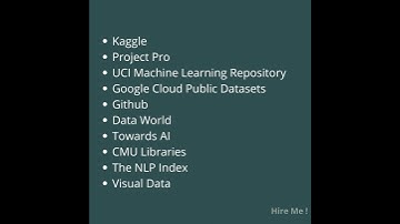 Top 10 Free Websites to find the Best Data Sets for Your Machine Learning Project  | Try Them Now