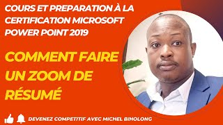 Comment faire un Zoom de résumé sur PowerPoint 2019