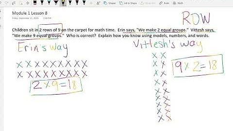 3rd Grade Module 1 Lesson 8 Application Problem