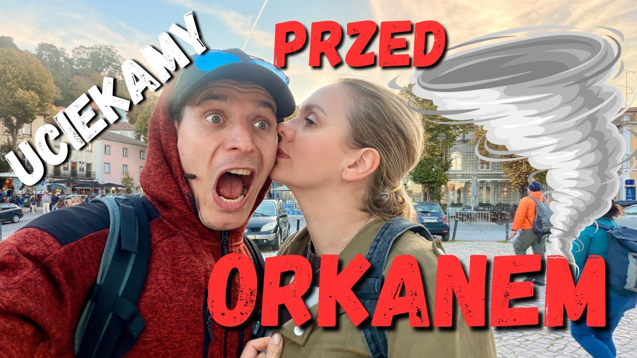 Uciekamy przed ORKANEM KLAUDIA, powodzie w PORTUGALII