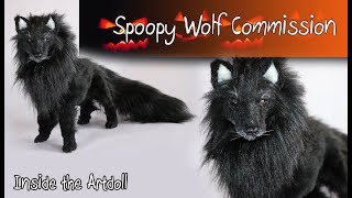 Halloween Special - Black Wolf  with Amber Eyes Commission artdoll