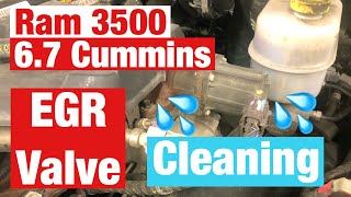 EGR Valve Cleaning  Ram 3500 6.7 Cummins