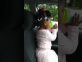 Madison in grandma car