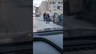 Dudes fight at red light Lorain Ohio