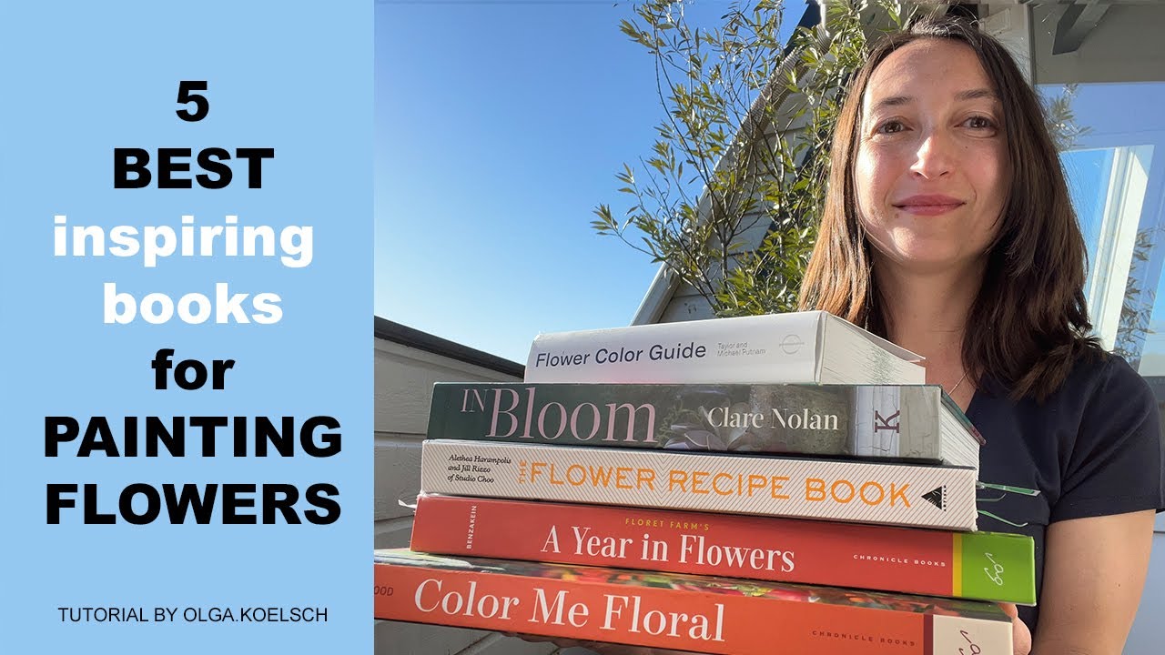 5 BEST Inspiring FLORAL Books for painting ideas (and how to use them