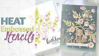 How to Heat Emboss With Layering Stencils - Altenew!