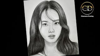 How To Draw A Blackpink Jisoo Step By Step One Pencil Drawing 2B Easy Drawing Tutorial 